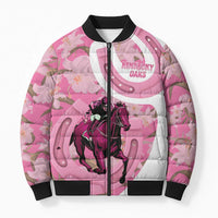 Kentucky Horse Racing Oaks Bomber Puffer Jacket Est 1875 Run For The Lilies