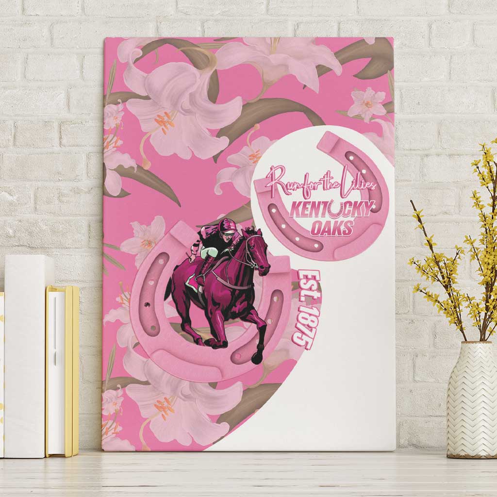 Kentucky Horse Racing Oaks Canvas Wall Art Est 1875 Run For The Lilies