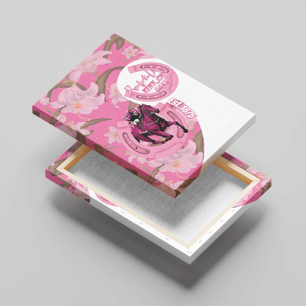 Kentucky Horse Racing Oaks Canvas Wall Art Est 1875 Run For The Lilies