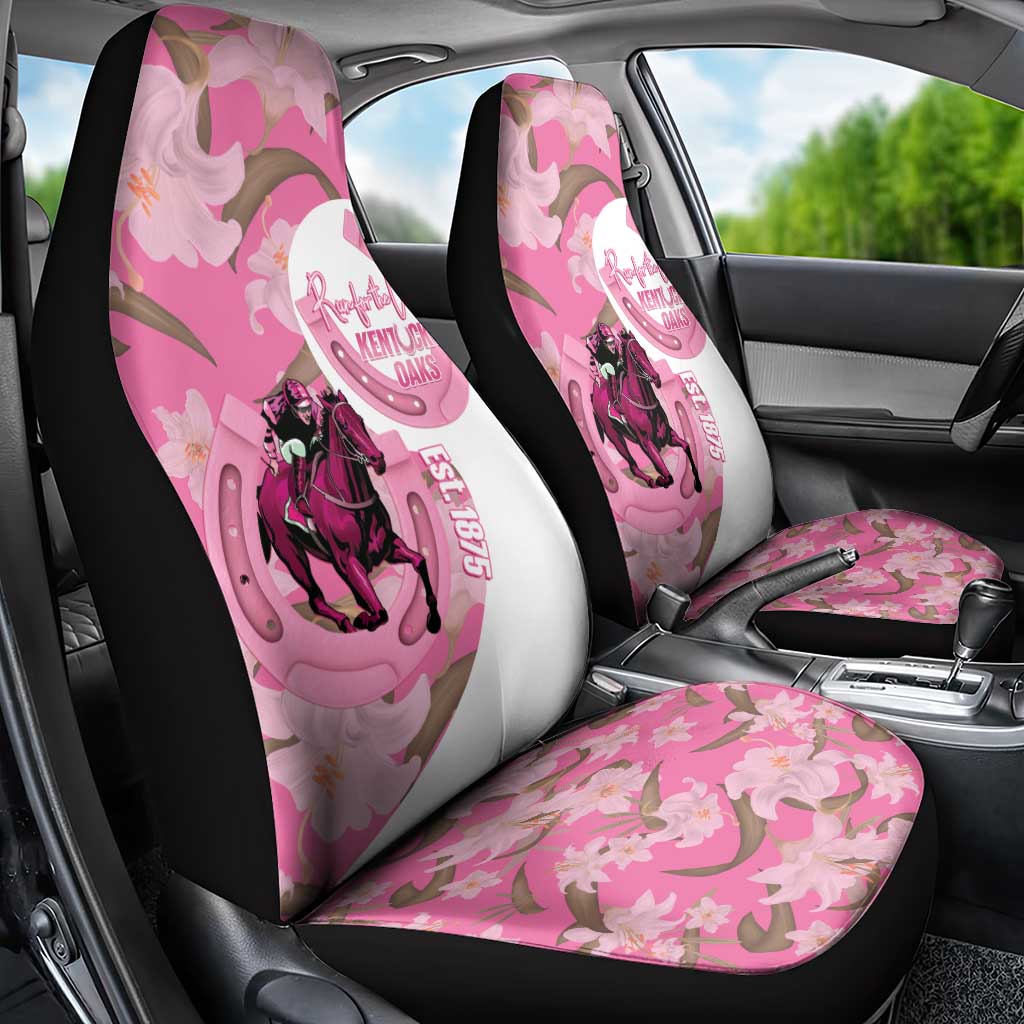 Kentucky Horse Racing Oaks Car Seat Cover Est 1875 Run For The Lilies