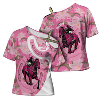 Kentucky Horse Racing Oaks Cross Shoulder Shirt Est 1875 Run For The Lilies