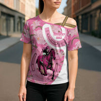 Kentucky Horse Racing Oaks Cross Shoulder Shirt Est 1875 Run For The Lilies
