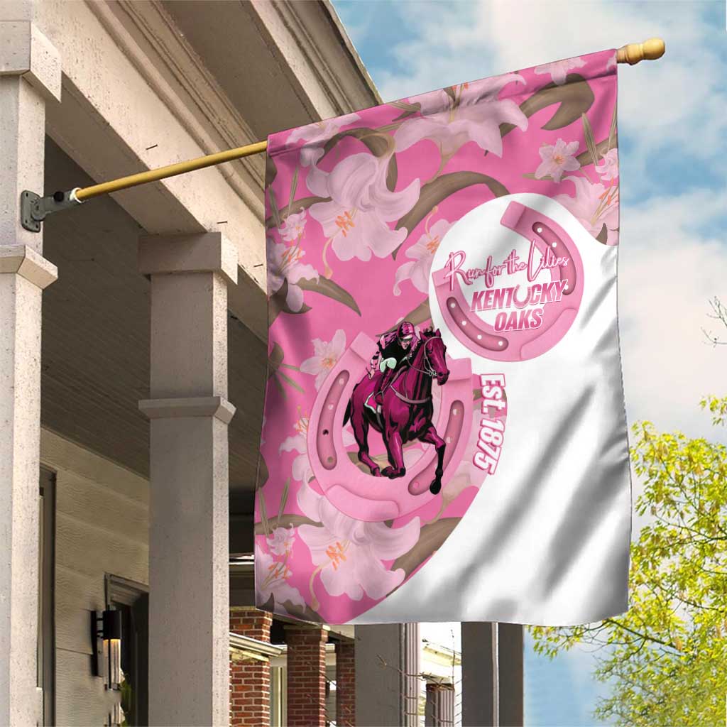 Kentucky Horse Racing Oaks Garden Flag Est 1875 Run For The Lilies