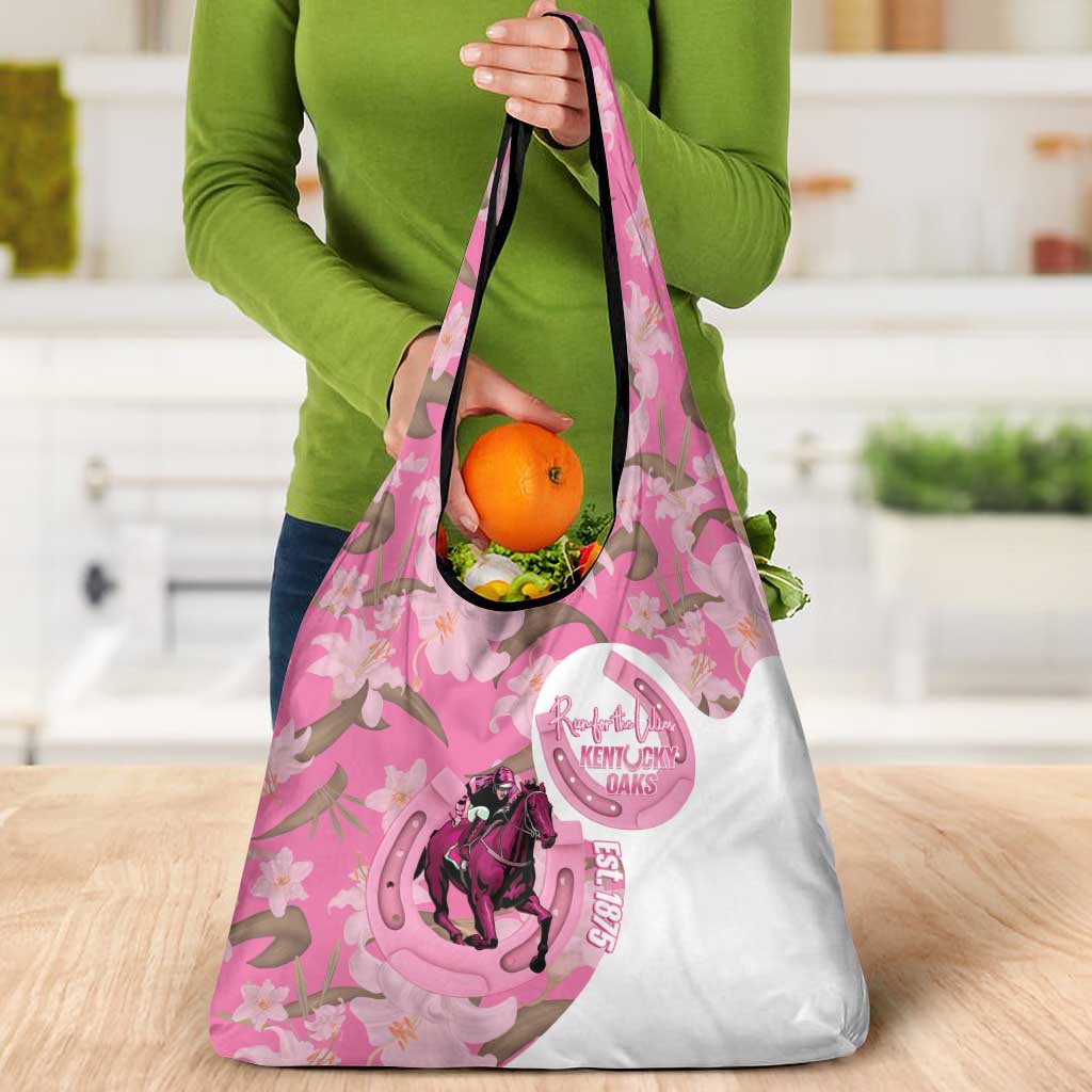 Kentucky Horse Racing Oaks Grocery Bag Est 1875 Run For The Lilies