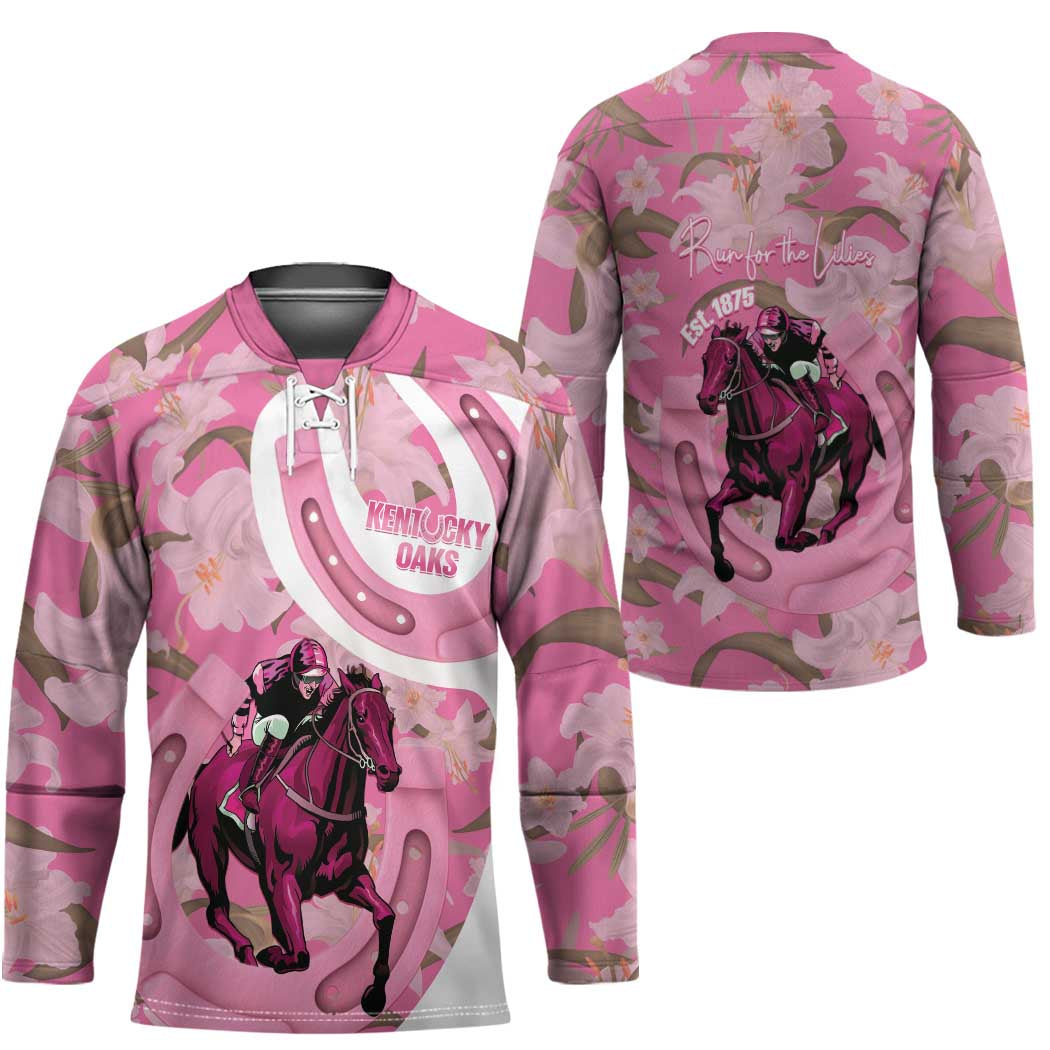 Kentucky Horse Racing Oaks Hockey Jersey Est 1875 Run For The Lilies