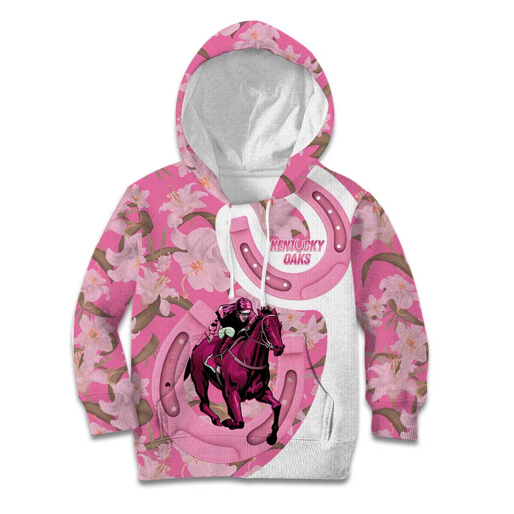 Kentucky Horse Racing Oaks Kid Hoodie Est 1875 Run For The Lilies