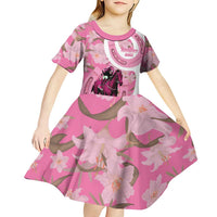 Kentucky Horse Racing Oaks Kid Short Sleeve Dress Est 1875 Run For The Lilies