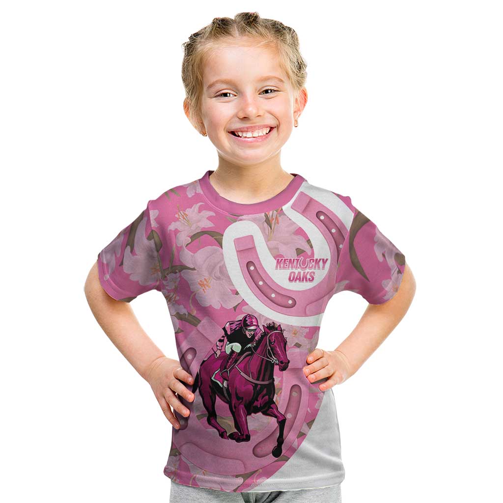 Kentucky Horse Racing Oaks Kid T Shirt Est 1875 Run For The Lilies