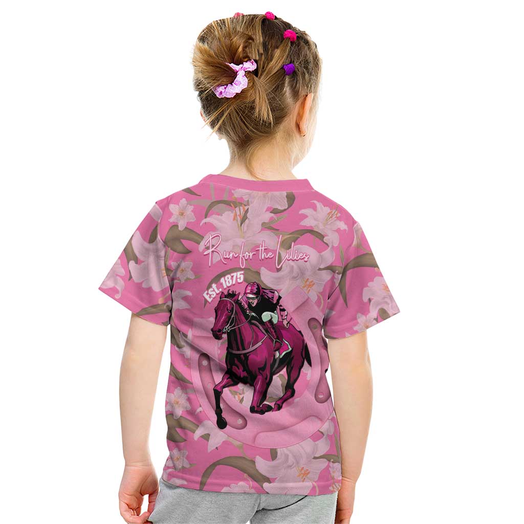 Kentucky Horse Racing Oaks Kid T Shirt Est 1875 Run For The Lilies