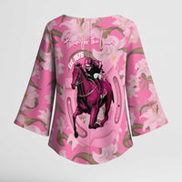 Kentucky Horse Racing Oaks Kimono Sleeve Blouse Est 1875 Run For The Lilies