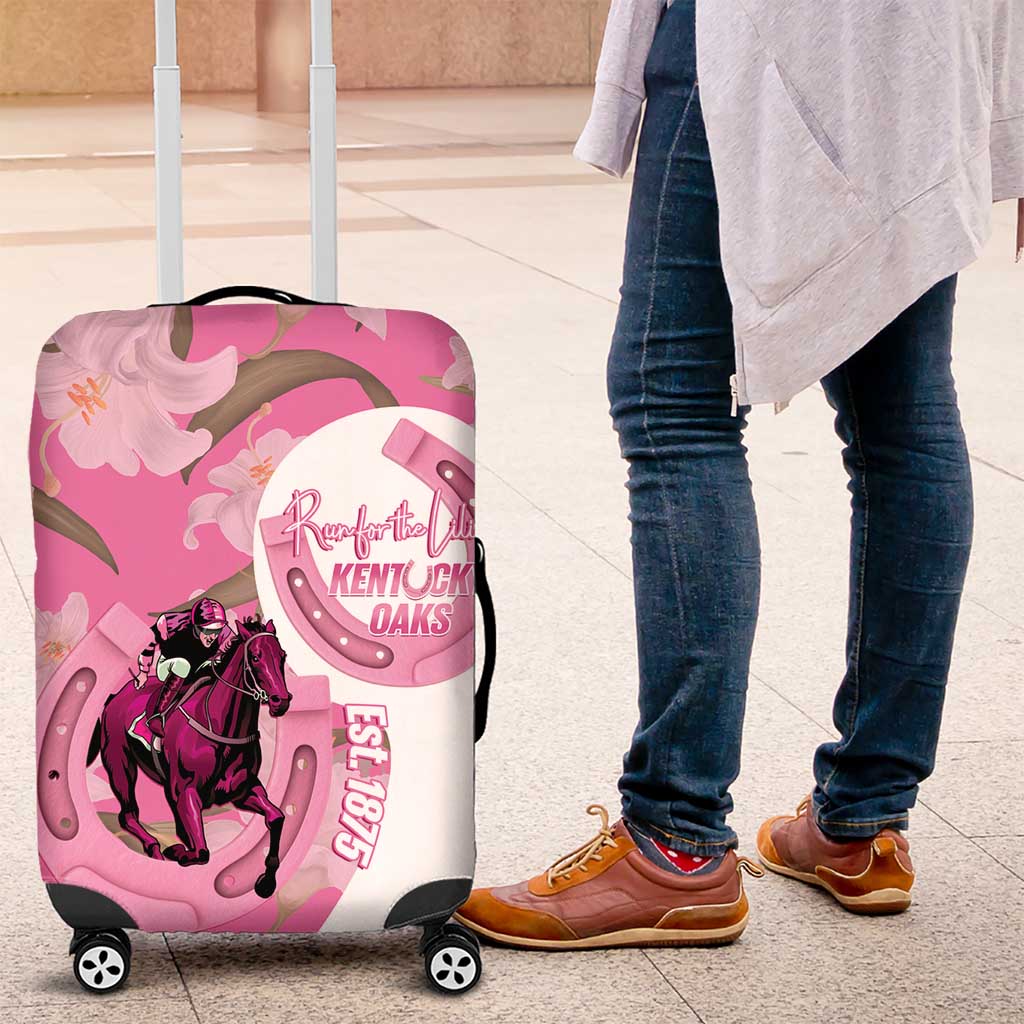 Kentucky Horse Racing Oaks Luggage Cover Est 1875 Run For The Lilies