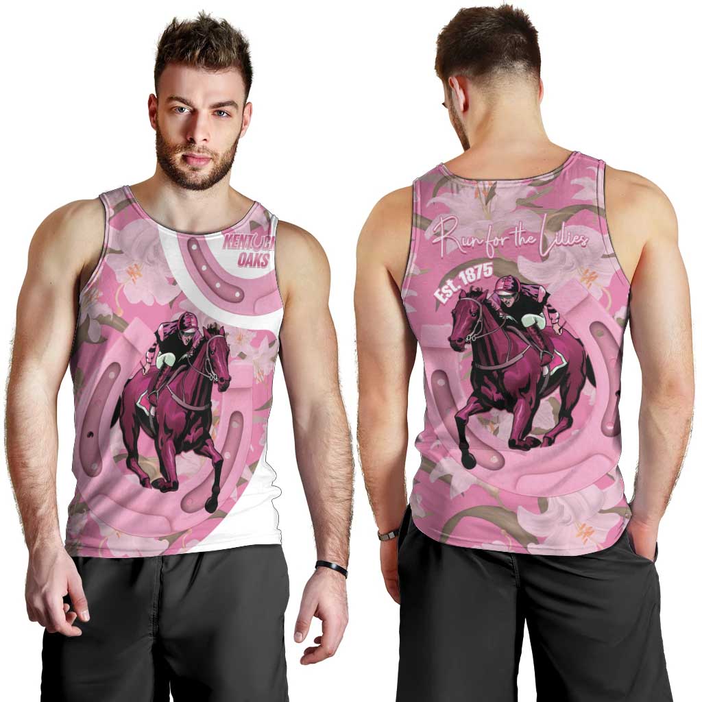 Kentucky Horse Racing Oaks Men Tank Top Est 1875 Run For The Lilies