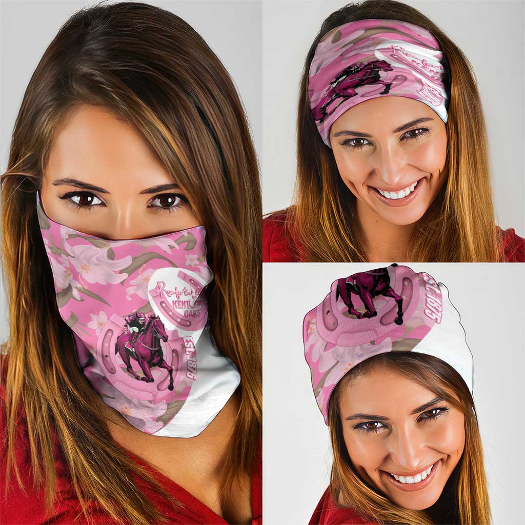 Kentucky Horse Racing Oaks Neck Gaiter Est 1875 Run For The Lilies
