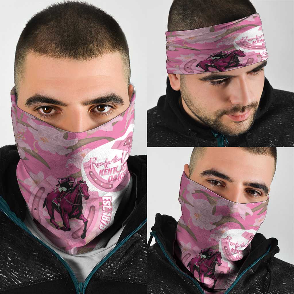 Kentucky Horse Racing Oaks Neck Gaiter Est 1875 Run For The Lilies