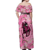 Kentucky Horse Racing Oaks Off Shoulder Maxi Dress Est 1875 Run For The Lilies