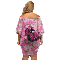 Kentucky Horse Racing Oaks Off Shoulder Short Dress Est 1875 Run For The Lilies