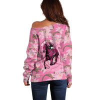 Kentucky Horse Racing Oaks Off Shoulder Sweater Est 1875 Run For The Lilies