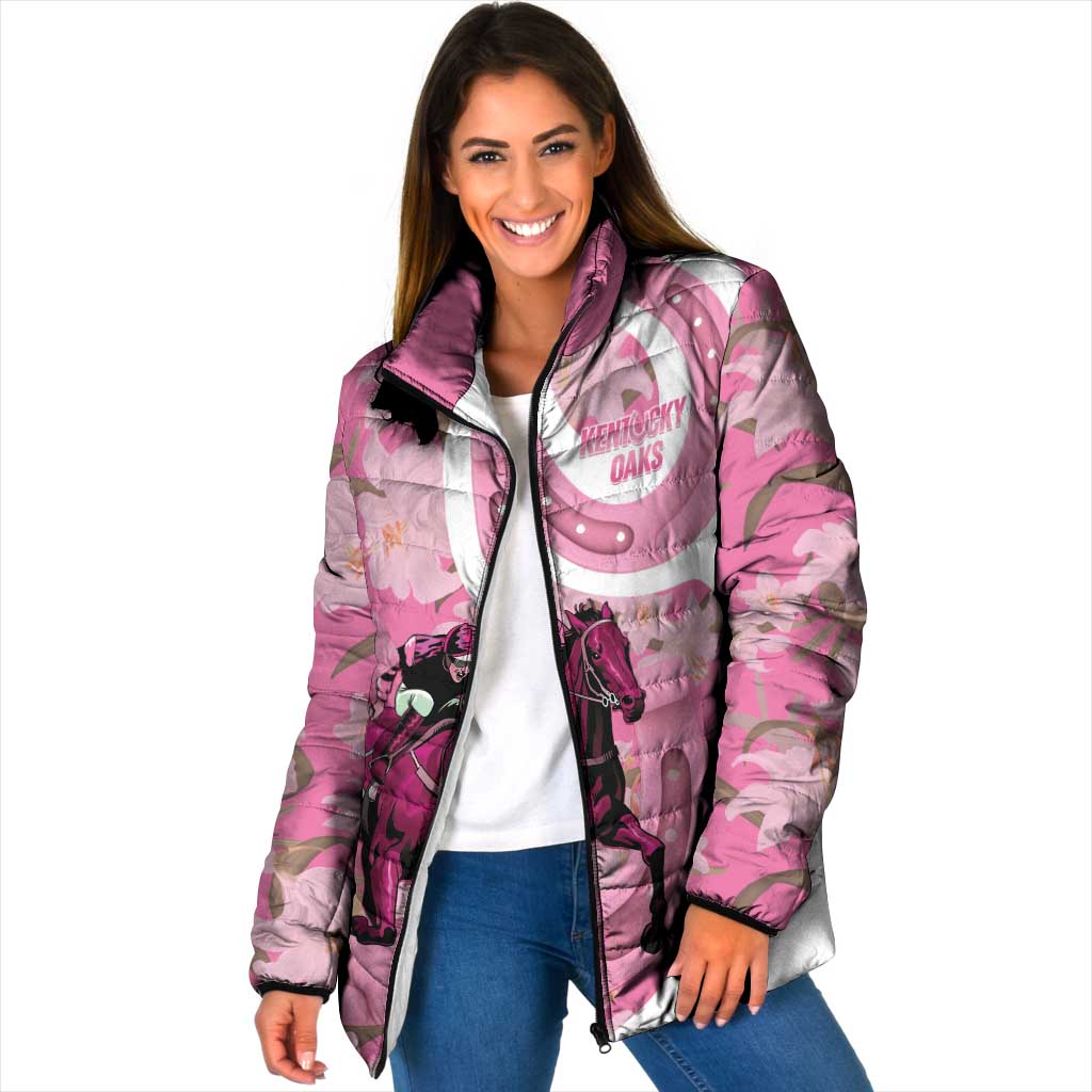 Kentucky Horse Racing Oaks Padded Jacket Est 1875 Run For The Lilies