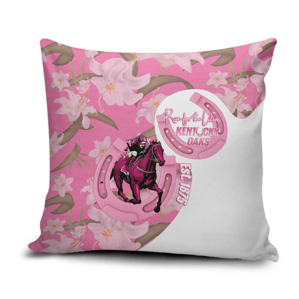 Kentucky Horse Racing Oaks Pillow Cover Est 1875 Run For The Lilies