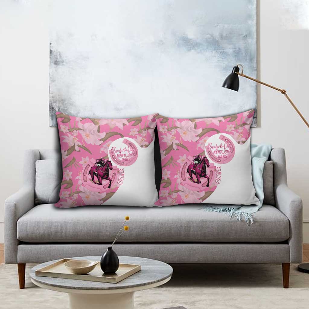 Kentucky Horse Racing Oaks Pillow Cover Est 1875 Run For The Lilies