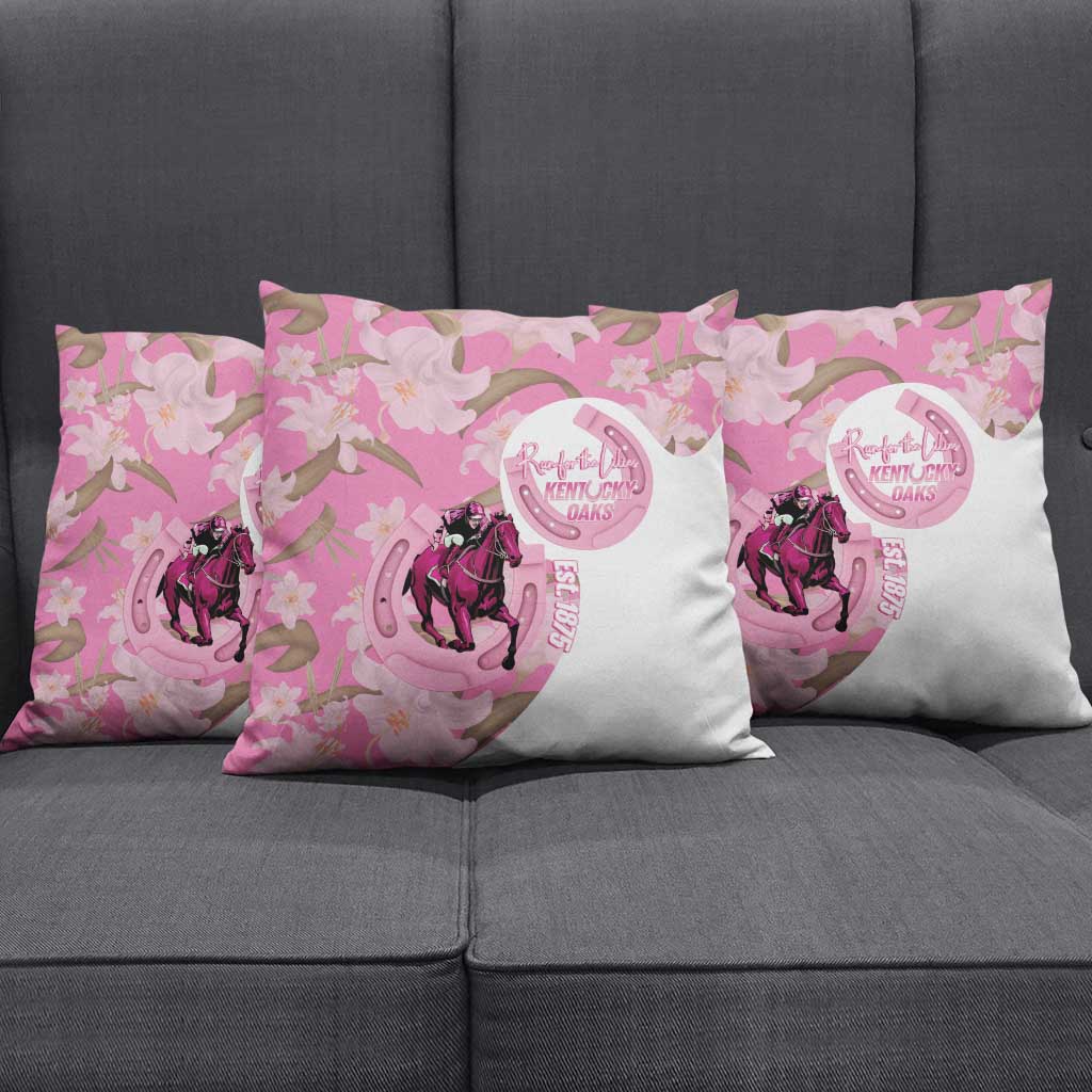 Kentucky Horse Racing Oaks Pillow Cover Est 1875 Run For The Lilies