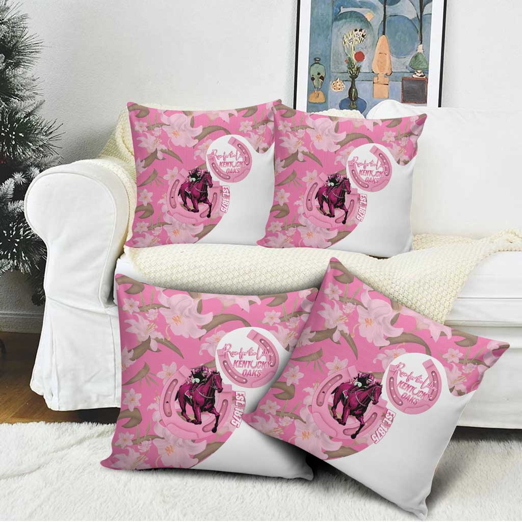 Kentucky Horse Racing Oaks Pillow Cover Est 1875 Run For The Lilies