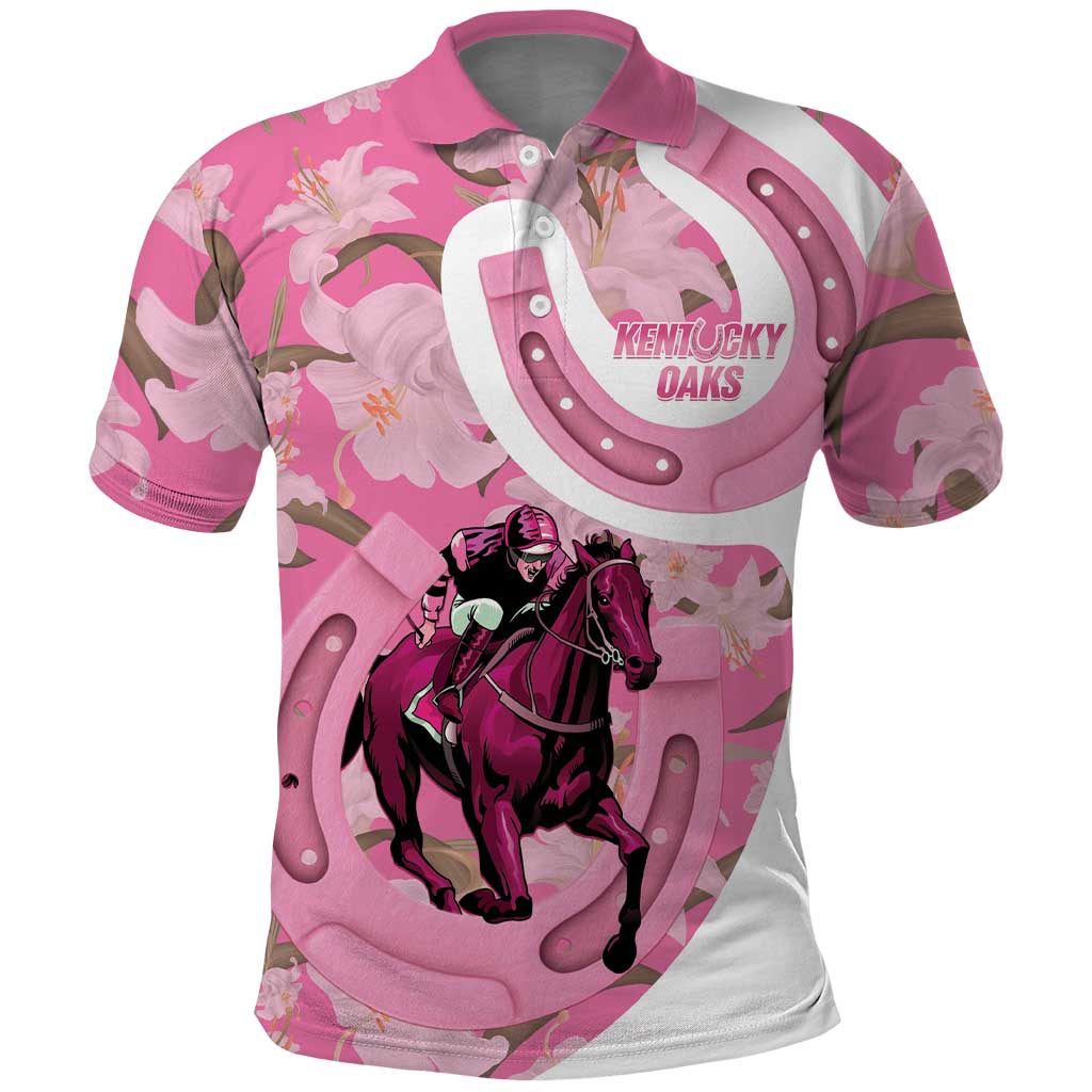 Kentucky Horse Racing Oaks Polo Shirt Est 1875 Run For The Lilies