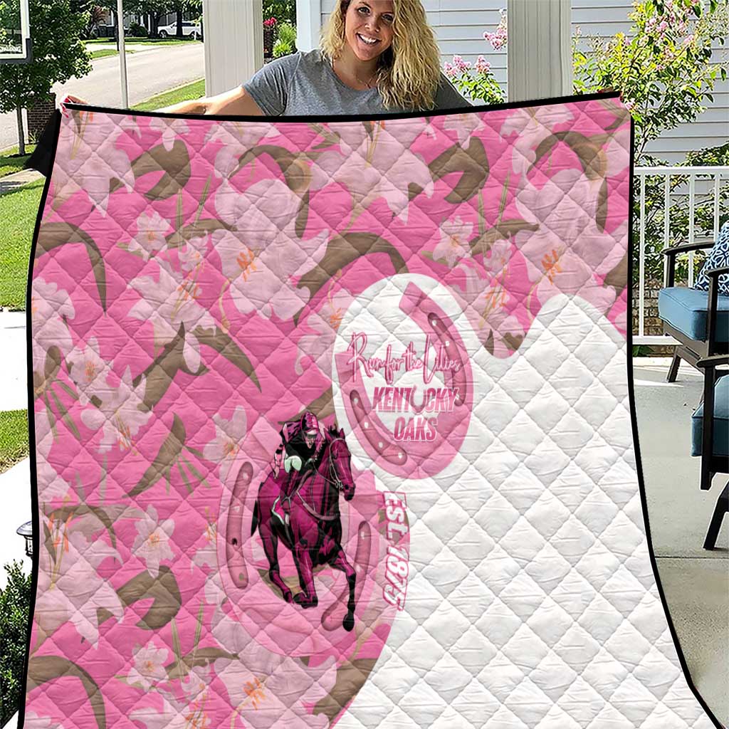 Kentucky Horse Racing Oaks Quilt Est 1875 Run For The Lilies