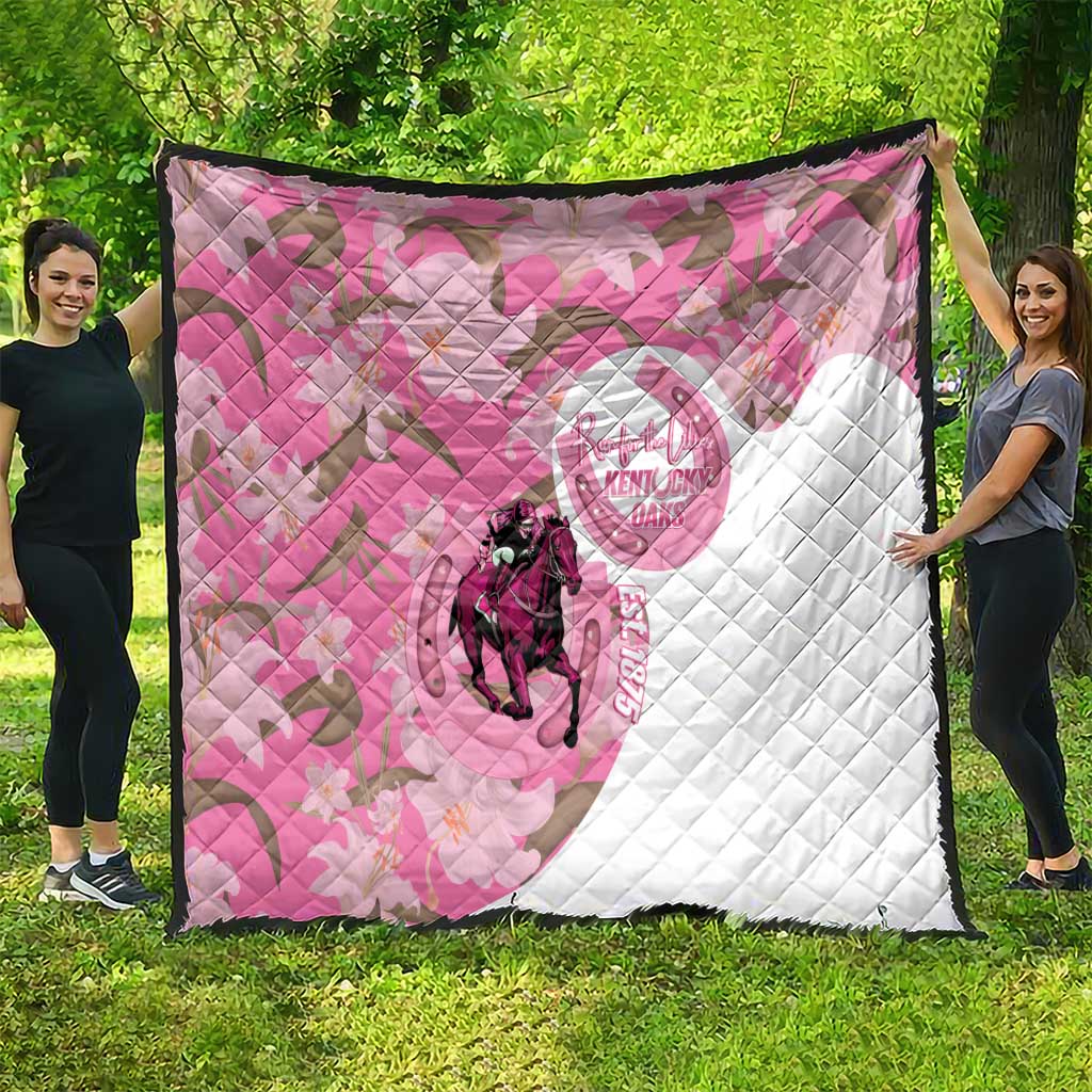 Kentucky Horse Racing Oaks Quilt Est 1875 Run For The Lilies
