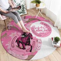 Kentucky Horse Racing Oaks Round Carpet Est 1875 Run For The Lilies