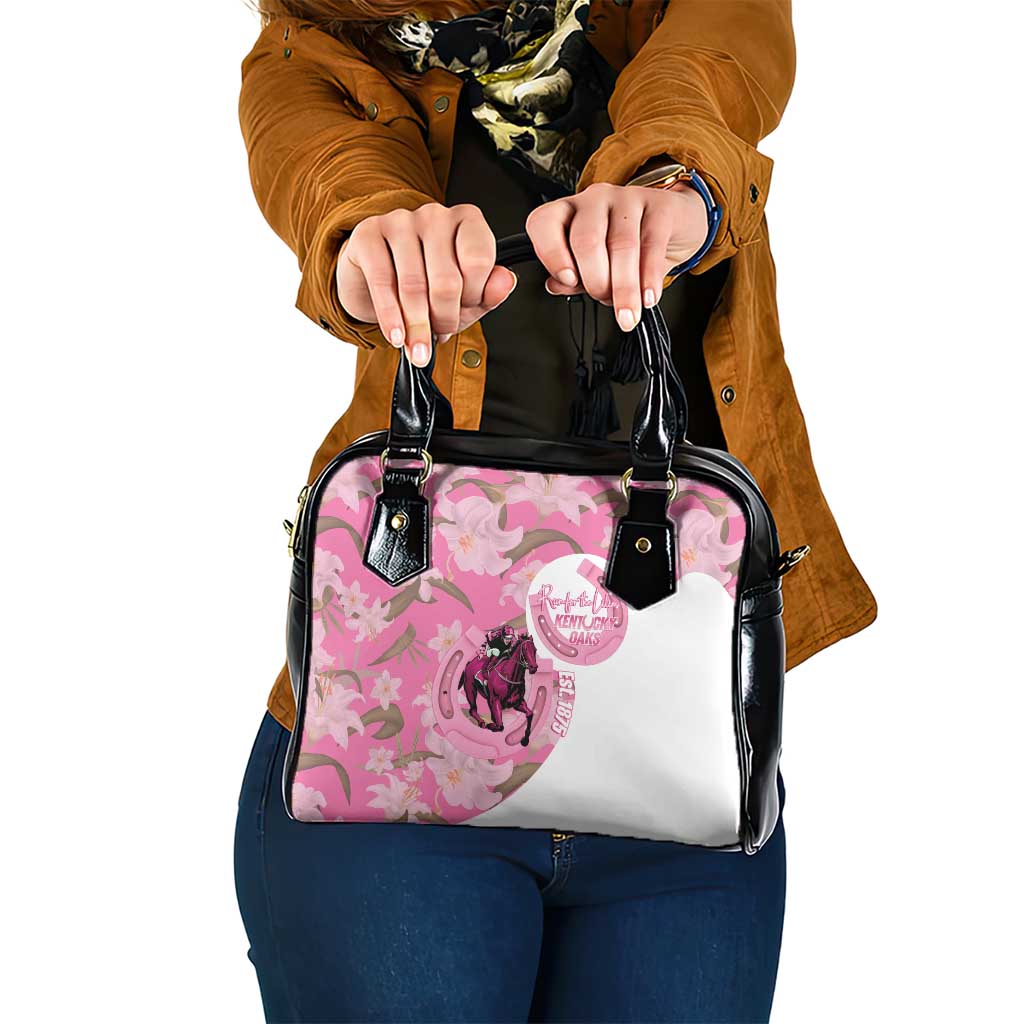 Kentucky Horse Racing Oaks Shoulder Handbag Est 1875 Run For The Lilies