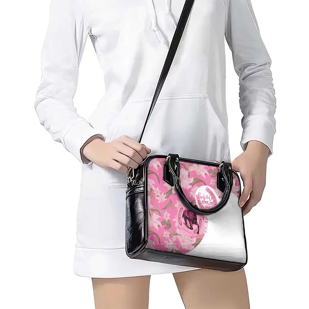 Kentucky Horse Racing Oaks Shoulder Handbag Est 1875 Run For The Lilies