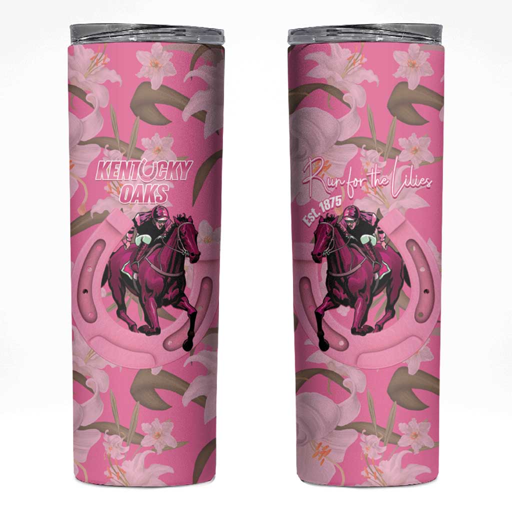 Kentucky Horse Racing Oaks Skinny Tumbler Est 1875 Run For The Lilies