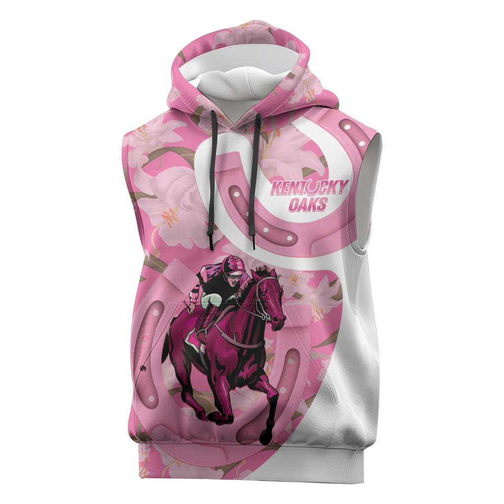 Kentucky Horse Racing Oaks Sleeveless Hoodie Est 1875 Run For The Lilies