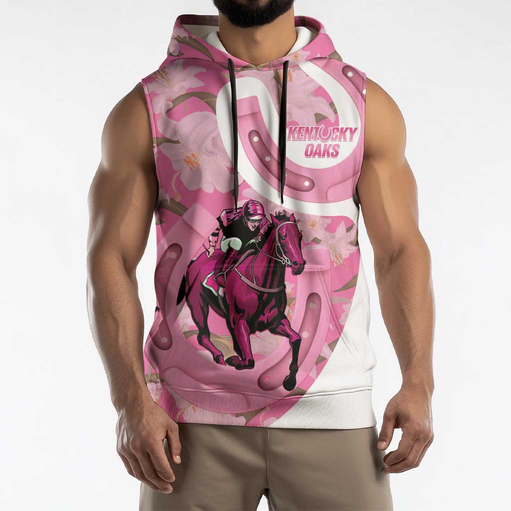 Kentucky Horse Racing Oaks Sleeveless Hoodie Est 1875 Run For The Lilies