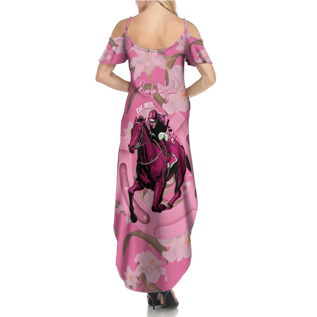 Kentucky Horse Racing Oaks Summer Maxi Dress Est 1875 Run For The Lilies