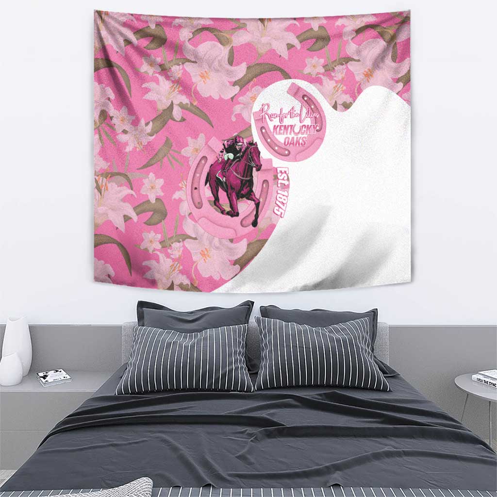 Kentucky Horse Racing Oaks Tapestry Est 1875 Run For The Lilies