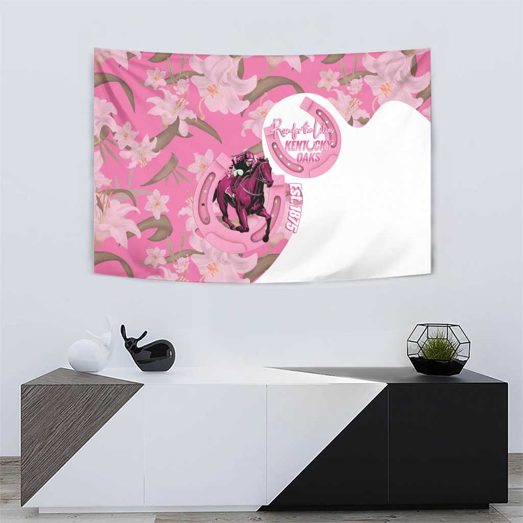 Kentucky Horse Racing Oaks Tapestry Est 1875 Run For The Lilies