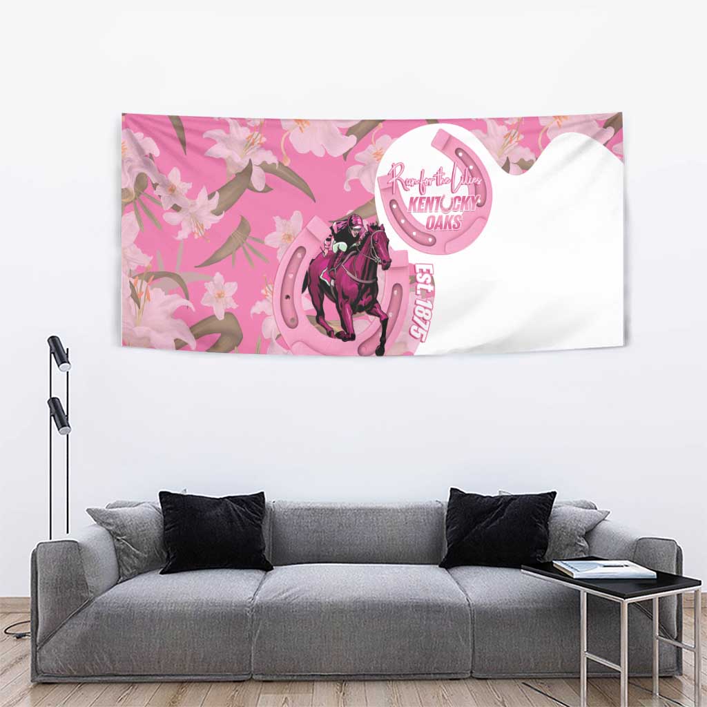 Kentucky Horse Racing Oaks Tapestry Est 1875 Run For The Lilies
