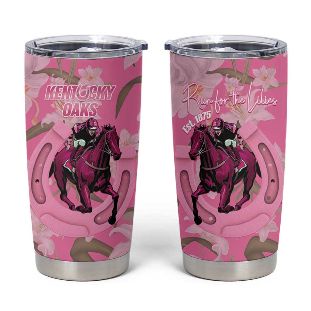 Kentucky Horse Racing Oaks Tumbler Cup Est 1875 Run For The Lilies