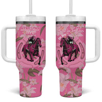Kentucky Horse Racing Oaks Tumbler With Handle Est 1875 Run For The Lilies