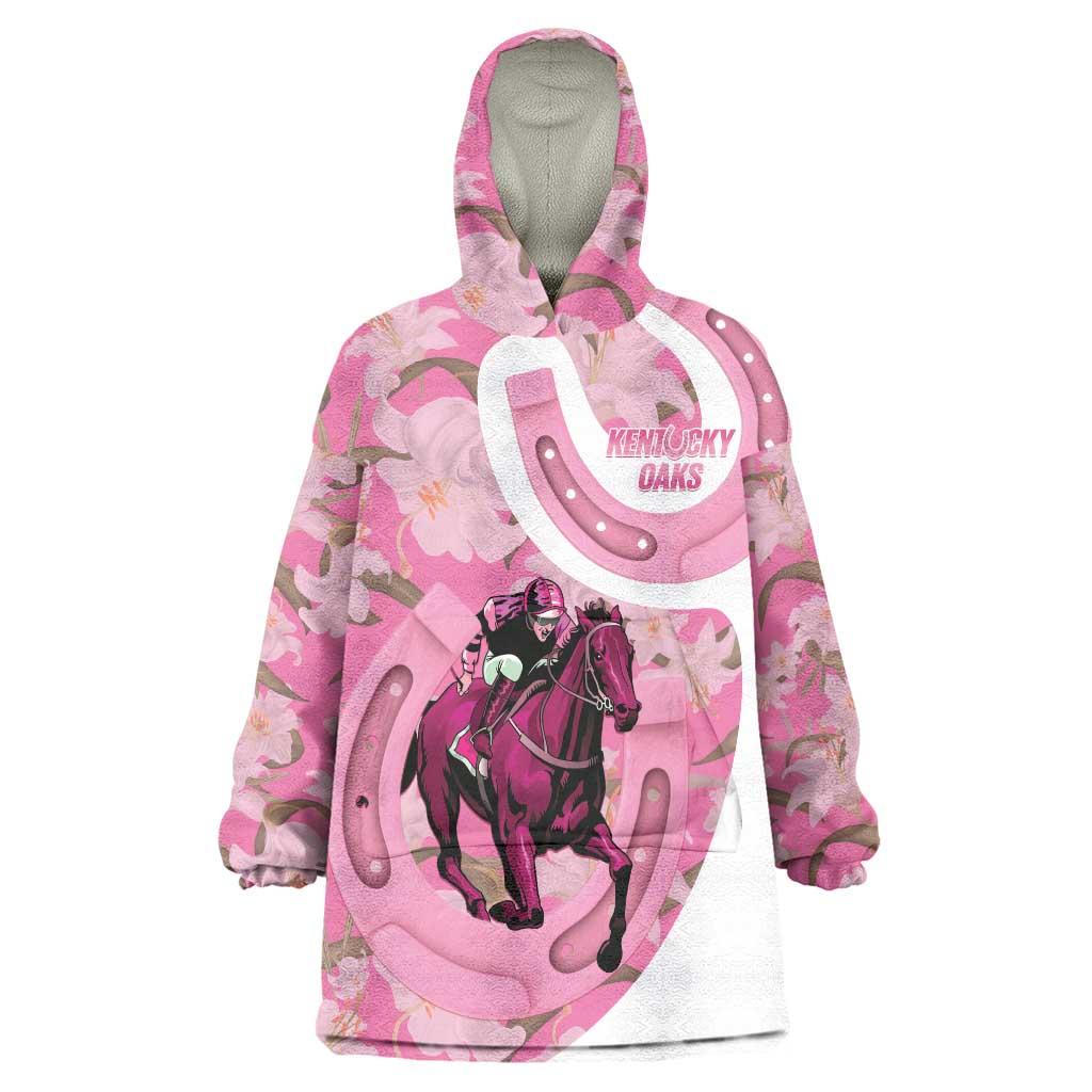 Kentucky Horse Racing Oaks Wearable Blanket Hoodie Est 1875 Run For The Lilies