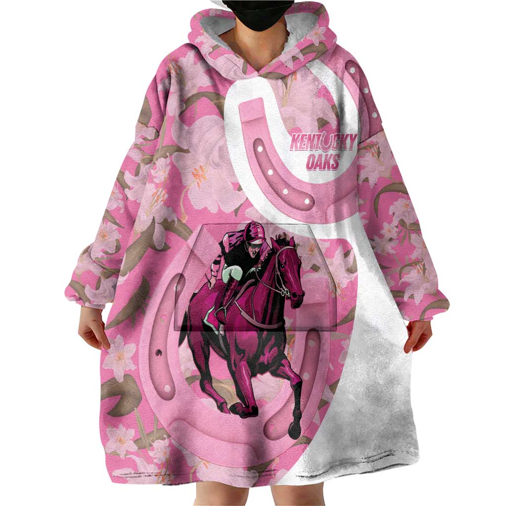 Kentucky Horse Racing Oaks Wearable Blanket Hoodie Est 1875 Run For The Lilies
