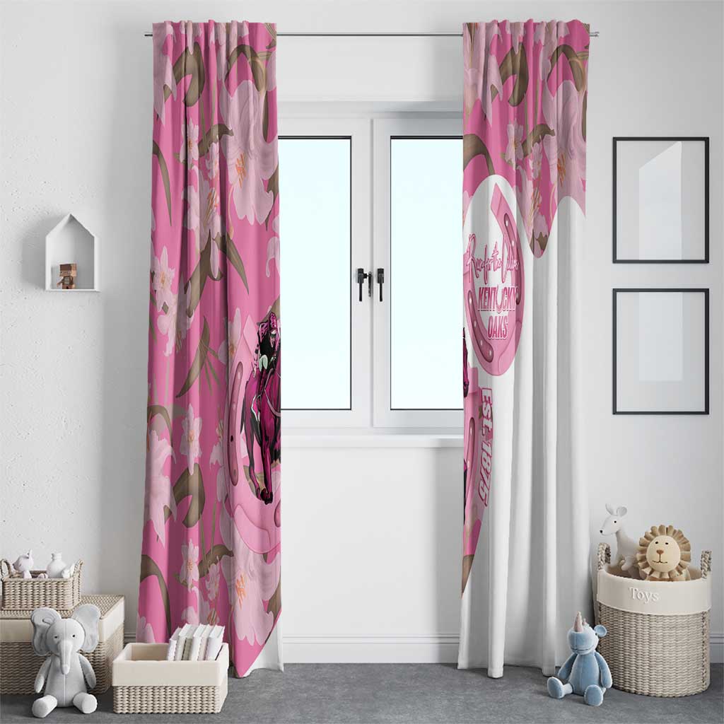 Kentucky Horse Racing Oaks Window Curtain Est 1875 Run For The Lilies