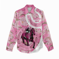 Kentucky Horse Racing Oaks Women Casual Shirt Est 1875 Run For The Lilies