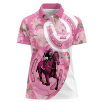 Kentucky Horse Racing Oaks Women Polo Shirt Est 1875 Run For The Lilies