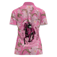 Kentucky Horse Racing Oaks Women Polo Shirt Est 1875 Run For The Lilies