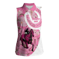 Kentucky Horse Racing Oaks Women Sleeveless Polo Shirt Est 1875 Run For The Lilies