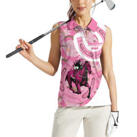 Kentucky Horse Racing Oaks Women Sleeveless Polo Shirt Est 1875 Run For The Lilies