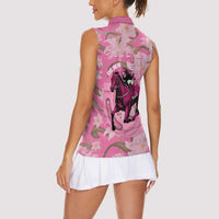 Kentucky Horse Racing Oaks Women Sleeveless Polo Shirt Est 1875 Run For The Lilies